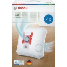 Kazan Hobi Bosch Hausgeräte Bosch Powerprotect Tip G All BBZ41FGALL, 4 x Elektrikli Süpürge Torbası,%99,9 Ince Toz Filtreleme,%50 Daha Uzun Kullanım Ömrü, Bsg8, Bsn1 Hariç Tüm Güncel Seriler Için Uygundur