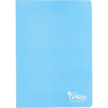 Meteksan Colors Karton Kapak A4 Defter 80 Yaprak Çizgili Mavi