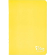 Meteksan Colors Karton Kapak A4 Defter 60 Yaprak Kareli Sarı