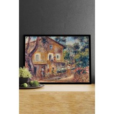 Kazan Hobi Postermanya (PSTER14619) Collettes House - Auguste Renoir Sanatsal Çerçeveli Tablo 50 x 70