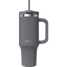 Kazan Hobi Contigo Üniseks Yetişkin Streeterville Tumbler Pipetli Yalıtımlı Su Şişesi, 1.2l, Antrasit