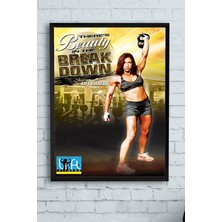 Kazan Hobi Postermanya (PSTER10100) Beauty Fitness Vücut Geliştirme Body Building Fitness Çerçeveli Tablo (40X50CM)
