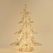 Kazan Hobi Ulu LED Işıklı Ağaç Dekor 150 cm Altın