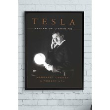 Kazan Hobi Postermanya (PSTER12840) Nikola Tesla Bilimsel Çerçeveli Tablo 3 (40X50CM)