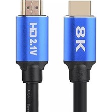Kazan Hobi Lunatic 9350 1 Metre 8k Ultra Hd 2.1V 48GBPS Altın Kaplama HDMI Kablo UHD 8k Ultra Hd Görüntü ve Ses Kalitesi ile Evinizi Sinema Salonuna Çevirebilirsiniz. (1 Metre)
