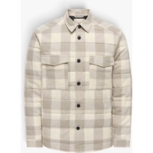 Only & Sons Onsgudmund Check Shacket Vd Erkek Beyaz Gömlek - 4909261