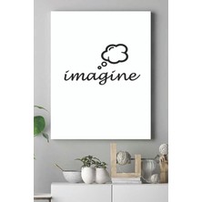 Kazan Hobi Postermanya (PSTER17163) Imagine Motivasyon Kanvas Tablo 30 x 40