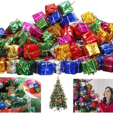 Kazan Hobi 12 Adet Yılbaşı Ağacı Süsü Küçük Hediye Kutuları Asılı Süslemeler Mini Noel Folyo Kutuları El Yapımı Hediye Kutuları Noel Ağacı Süslemeleri Çeşitli Renkler