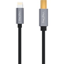 Kazan Hobi Veggieg Lightning To Mıdı Usb-B iPhone iPad Uyumlu Müzik Enstrüman Kablosu