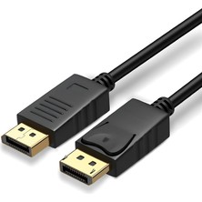 Kazan Hobi 1,5 Metre Display Port 1.2 Kablo, 4K Ultra Hd, Dp To Dp Kilitli Monitör Bağlantı Kablosu, Pc ve Laptop Uyumlu, Yüksek Çözünürlüklü, Dayanıklı ve Güvenli Tasarım Cb-10