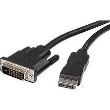 Kazan Hobi Coverzone Displayport To DVI Kablo 1.8 Metre Full Hd 1080P Görüntü Aktarım Destekli Dp To DVI Dönüştürücü Kablo Monitör Tv Projeksiyon Uyumlu Dayanıklı Yüksek Performans Bağlantı Kablosu | ZR1156
