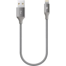 Kazan Hobi Ttec Alumicable Mini 30CM Lightning Şarj Kablosu- Uzay Grisi (2DK28UG)