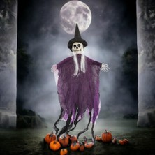 Kazan Hobi Halloween Dekoratif Şapkalı Iskelet 100CM AST6781