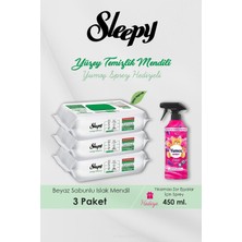 Kazan Hobi Sleepy 300 Adet Easy Clean Havlu, Orkide Oda Kokusu Hediyeli