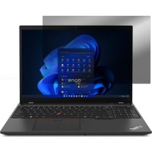 Kazan Hobi Engo Lenovo Thinkpad T16 G1 16 Inç Ile Uyumlu Hayalet Ekran Koruyucu Notebook, Yandan Görünmeyen Anti-Spy Gizlilik (Privacy) Laptop Koruması, 9h Temperli Nano Kırılmaz Esnek Cam, Parlama Önleyici