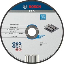 Bosch 180 x 3,0 mm Metal Kesme Taşı 10 Adet