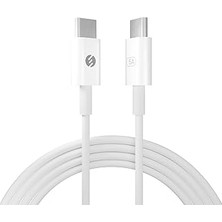 Kazan Hobi S-Link SL-C124 Type C To Type C Quick Super Charge 1m 100WATT Pd 3.0 Data ve Şarj Kablosu Beyaz