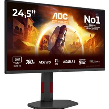 Kazan Hobi Aoc 24.5" Q25G4SR 0.3ms 300Hz Hdmı,displayport Fast IPS 2k Gaming Monitör