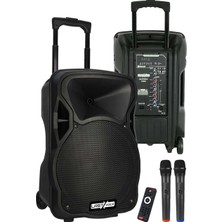 Kazan Hobi Lastvoice LS-P1915EE Portatif Taşınabilir Mikrofonlu Seyyar Ses Sistemi 15 Inç 1200 Watt