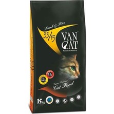 Vancat Kuzu Etli Pirinçli Yetişkin Kedi Maması 15 kg