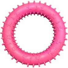 Glipet Plastik Dikenli Simit Köpek Oyuncağı Mor
