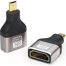 Kazan Hobi 8k Micro HDMI Çevirici 8k UHD HDMI Micro HDMI Çevirici Cep Telefonlarına Olmaz