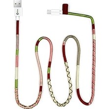 Kazan Hobi Vorson Handmade Candy Micro Android Şarj ve Data Kablosu, 100 cm