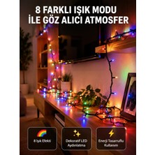 Renas Store Dekoratif Peri LED 5 M 50 Ampullü Şeffaf Kablo Aydınlatma Yeni Nesil