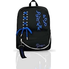 Kazan Hobi Louisiana Polo Laptop Bölmeli Okul Çantası Siyah Mavi 1141
