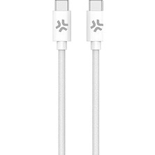 Kazan Hobi Celly Usbcusbccottwh Usb-C Kablosu Beyaz 1,5 M