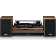 Kazan Hobi Lenco LS-100 - Bluetooth 5.0 Hi-Fi Pikap - Harici Hoparlör - 2 x 10 Watt Rms - Kayış Tahrikli - Otomatik Durdurma - Ahşap, 20 Watt Rms