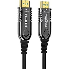 Kazan Hobi Veggieg 4K 60Hz 18GBPS Hdr Arc Hdcp Fiber Optik HDMI 2.0 Kablo 70 Metre
