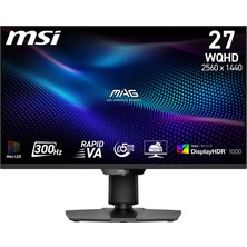 Kazan Hobi Msı Mag 274QPF X30MV 27″ 300Hz 0.5ms 2k Wqhd Adaptive Sync Rapid Va Pivot Gaming Monitör