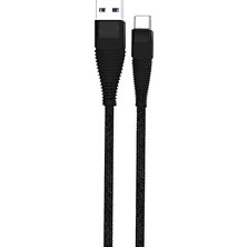 Kazan Hobi Pdateknoloji USB Type-C Pd 5A 100 W Örgülü Hızlı Şarj ve Data Kablosu 1 Metre Siyah Szc-04