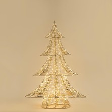 Kazan Hobi Ulu LED Işıklı Ağaç Dekor 122 cm Altın