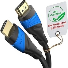 Kazan Hobi Kabeldirekt – 4K ve 8k HDMI Kablosu – 3,1m – 0,15-22,5m Arasında Mevcut – Her HDMI Bağlantısı Için (4K@120Hz & 8K@60Hz, Yüksek Hızlı Ethernet, Tv, Blu-Ray, Ps5, Xbox, Switch – Siyah)