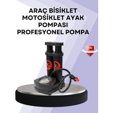 Renas Store Basınç Saatli Ayak Pompası Bisiklet ve Araç Uyumlu - Lisinya