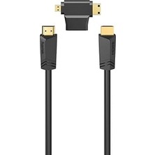 Kazan Hobi Hs HDMI Ethernet, 4k, 1.5m+ A-Minic+A-Microd Adptr