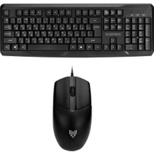 Kazan Hobi Blueforce Km-03 USB Kablolu Klavye Mouse Set Türkçe Q Siyah | Ergonomik Tasarım,usb Bağlantı, Sayısal Tuşlu Klavye, Optik Mouse, Windows Uyumlu, Siyah