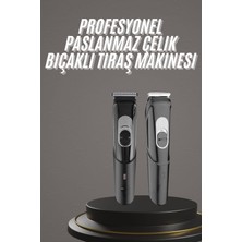 Renas Store Pro Şarjlı Saç Sakal Tıraş Makinesi Ense Kesme Makinesi Lazer Öncesi Kısaltma - Lisinya