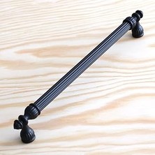 Kazan Hobi 10 Adet Şah Kulp Mobilya Mutfak Dolabı Çekmece Dolap Kulpları Kapak Kulpu Kulbu Siyah 192 mm Metal