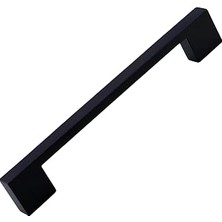 Kazan Hobi Dar Köprü Kulp 128 mm Mat Siyah Metal Mobilya Mutfak Çekmece Dolap Dolabı Kapak Kulbu Kulpu 12.8 cm