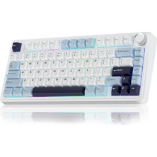 Kazan Hobi Aula F75 Mekanik Rgb Tkl Reaper Switch Kablosuz Makrolu Hot Swap Klavye Lacivert