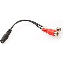 Kazan Hobi S-Link SL-358 15CM 3.5 F To 2 Rca F Stereo Kablosu