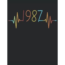 Kazan Hobi 101 Mandalas - Malbuch Ekg Herzschlag Jahrgang 1987 Baujahr Heartbeat: Lustiges Retro Vintage Herzlinie Geburtstags Geschenk - A4 (8,5X11) - 101 ... - Entspannen - Anti Stress - Zum Ausmalen