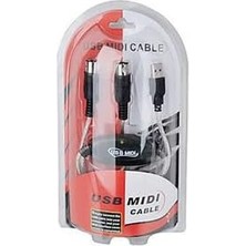 Kazan Hobi USB Midi Kablo USB 2 x 5 Pin Midi Kablo 5 Pin Midi Kablo USB Çevirici