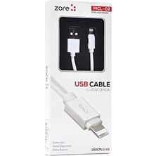Kazan Hobi Zore Mcl-02 Lightning USB Kablo Beyaz