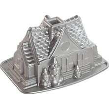 Kazan Hobi Nordic Ware Pişirme Kalıbı, Alüminyum Döküm, Gümüş, 13X25X19,1 cm