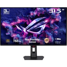 Kazan Hobi Asus Rog Strıx XG32UCDS 31.5 Qd-Oled 3840X2160 0.03MS 165Hz 1000CD Dp HDMI Usb-C Vesa 3yıl Elmb, Hdr 400 True Black, Yükseklik Ayarlı,neo Yakınlık Sensörü,%99 Dcı-P3,hdr Usb-C PD15W Monitör