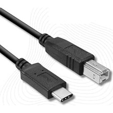 Kazan Hobi Lunatic Tkz 7049 3 Metre Type C To USB Yeni Nesil Printer Yazıcı Tarayıcı Ara Bağlantı Kablosu